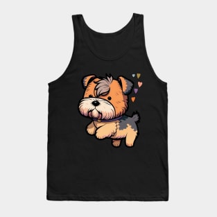 Cute Kawaii Airedale Terrier Puppy Tank Top